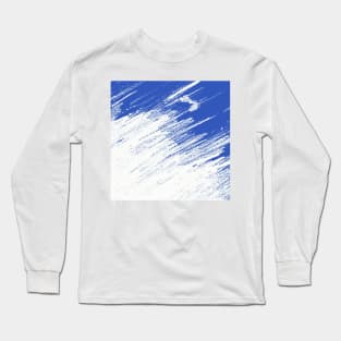 Abstract Art Blue Long Sleeve T-Shirt